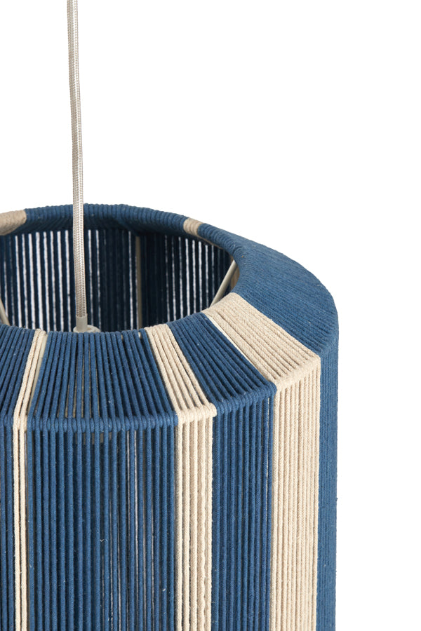 Hanging lamp 30x46 cm KOZANA blue+cream