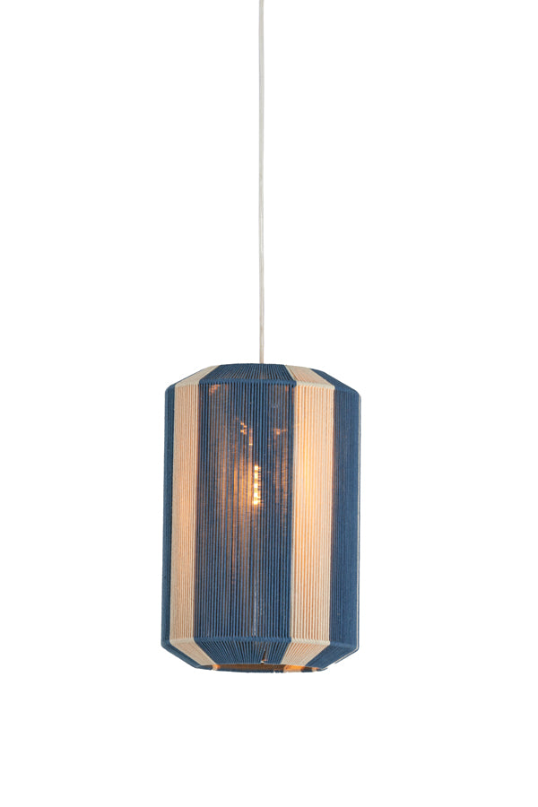 Hanging lamp 30x46 cm KOZANA blue+cream