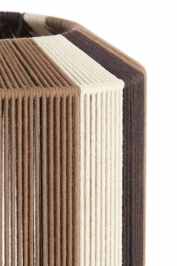 Hanging lamp 30x46 cm KOZANA brown+cream+dark brown