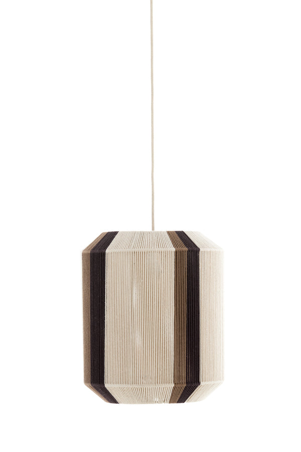 Hanging lamp 36x43 cm KOZANA cream+dark brown