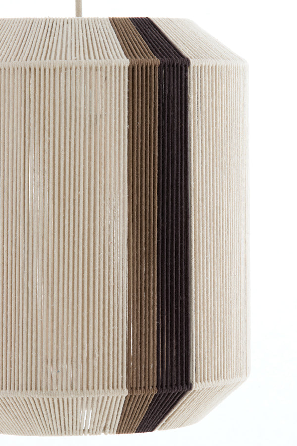 Hanging lamp 36x43 cm KOZANA cream+dark brown