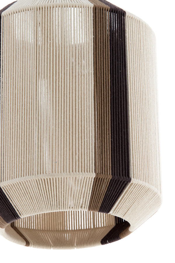 Hanging lamp 36x43 cm KOZANA cream+dark brown