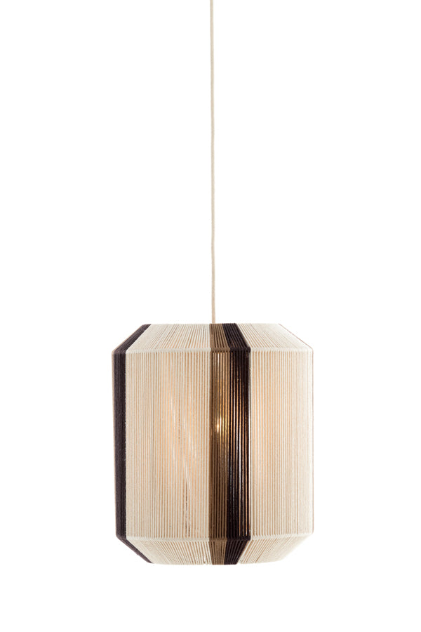 Hanging lamp 36x43 cm KOZANA cream+dark brown