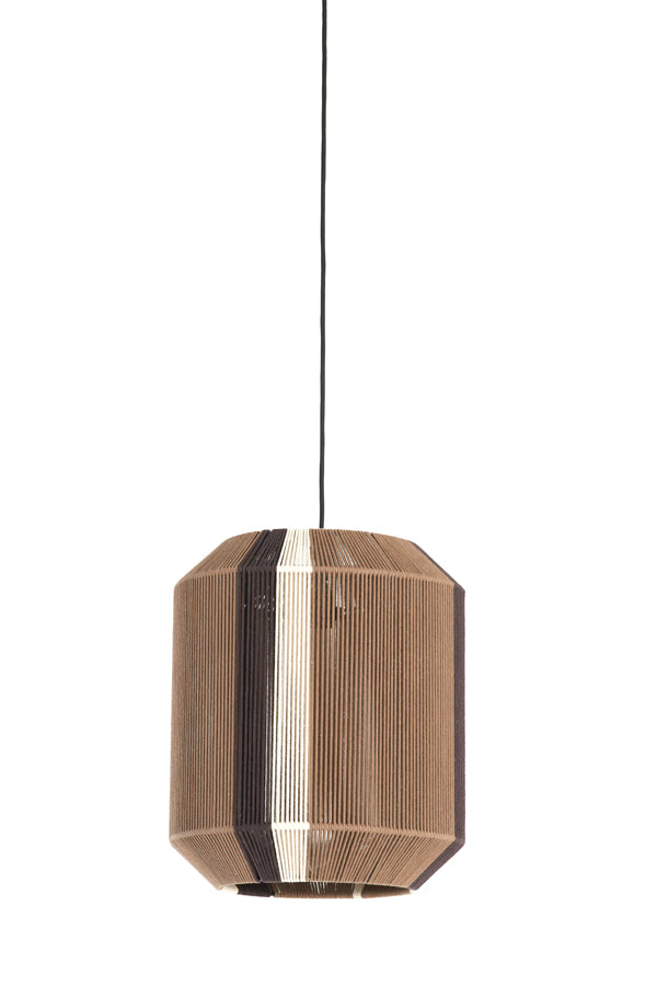Hanging lamp 36x43 cm KOZANA brown+cream+dark brown