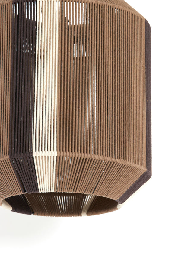 Hanging lamp 36x43 cm KOZANA brown+cream+dark brown