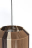 Hanging lamp 36x43 cm KOZANA brown+cream+dark brown