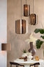 Hanging lamp 36x43 cm KOZANA brown+cream+dark brown