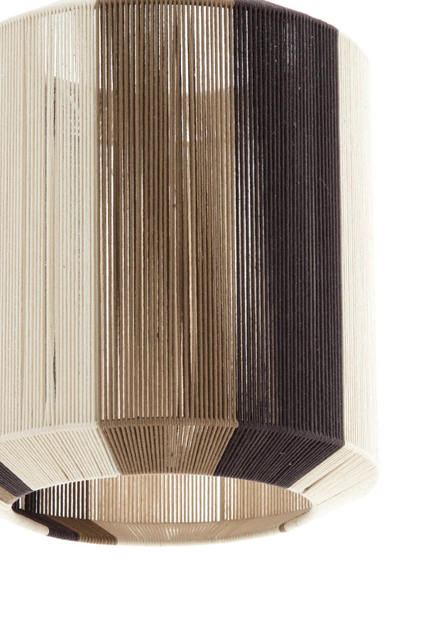 Hanging lamp 48x55 cm KOZANA cream+dark brown