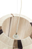 Hanging lamp 48x55 cm KOZANA cream+dark brown