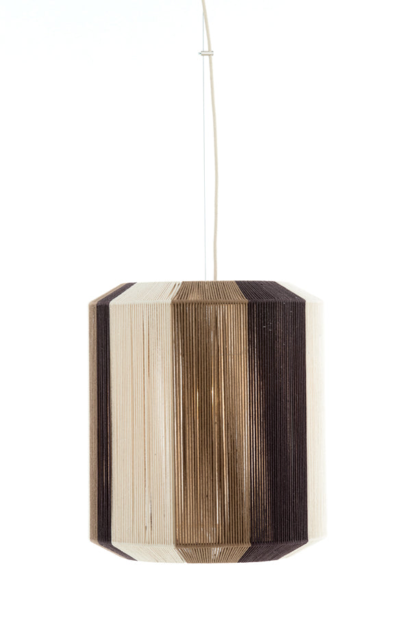 Hanging lamp 48x55 cm KOZANA cream+dark brown