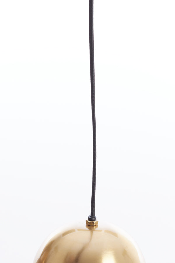 Hanging lamp 26x28 cm CETARA beads dark brown+bronze