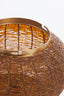 Hanging lamp 26x28 cm CETARA beads brown+bronze