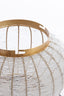 Hanging lamp 33x38 cm CETARA beads silver+bronze
