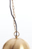 Hanging lamp 33x38 cm CETARA beads silver+bronze