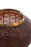 Hanging lamp 33x38 cm CETARA beads dark brown+bronze