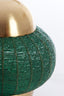 Hanging lamp 33x38 cm CETARA beads dark green+bronze