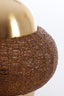 Hanging lamp 33x38 cm CETARA beads brown+bronze