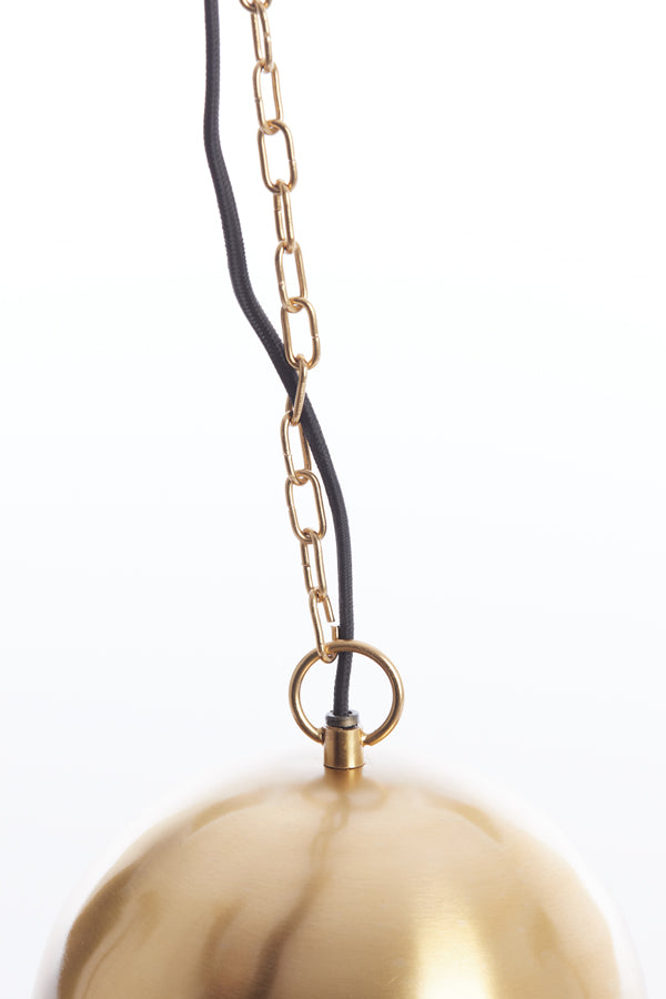 Hanging lamp 33x38 cm CETARA beads brown+bronze