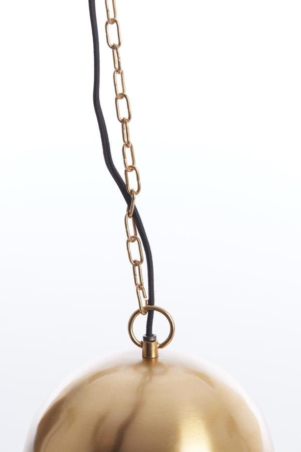 Hanging lamp 33x38 cm CETARA beads pink+bronze