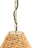 Hanging lamp 31x39 cm KABINDA beads natural