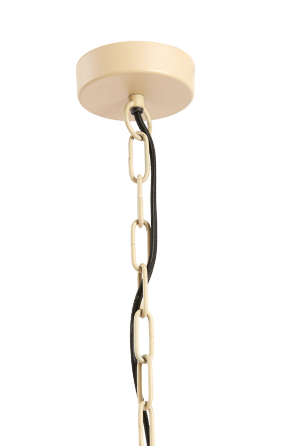 Hanging lamp 31x39 cm KABINDA beads natural