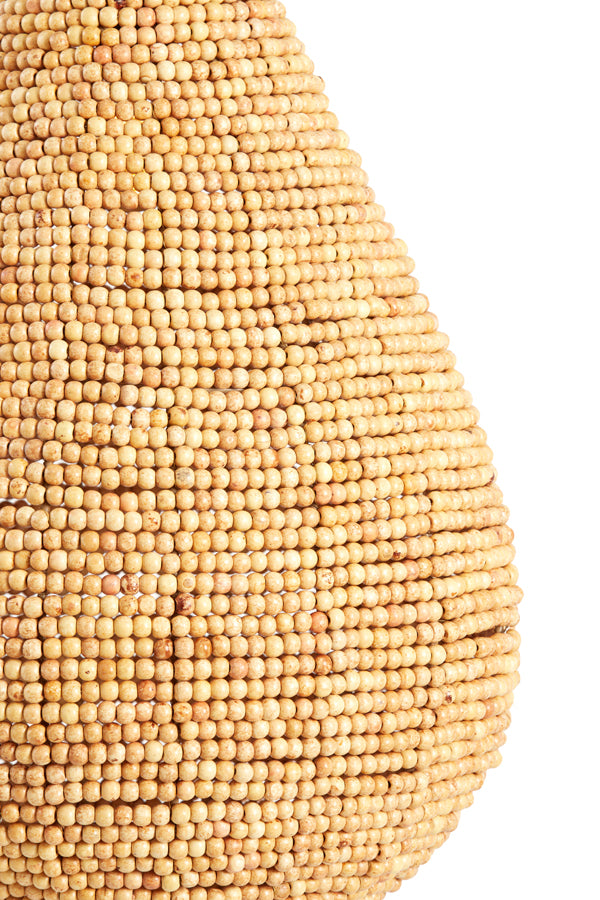 Hanging lamp 40x51 cm KABINDA beads natural