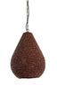 Hanging lamp 40x51 cm KABINDA beads dark brown