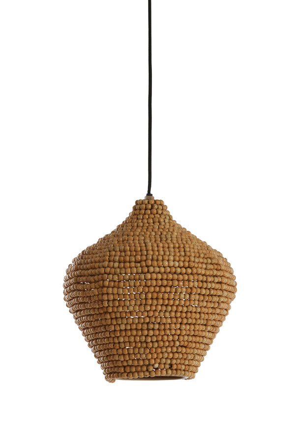 Hanging lamp 28x30 cm KALENGA beads natural