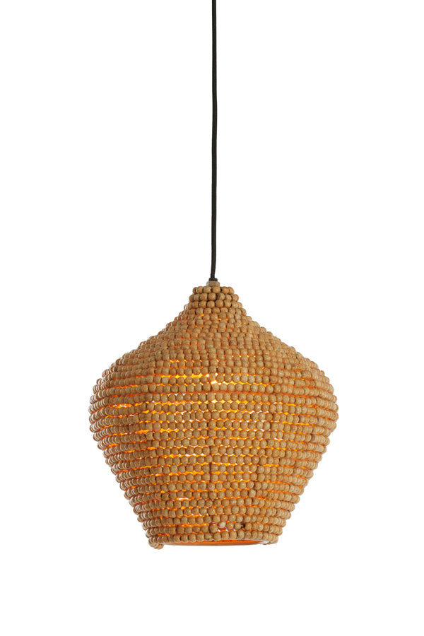Hanging lamp 28x30 cm KALENGA beads natural