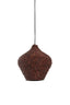 Hanging lamp 28x30 cm KALENGA beads dark brown