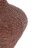 Hanging lamp 28x30 cm KALENGA beads dark brown