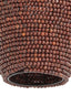 Hanging lamp 28x30 cm KALENGA beads dark brown