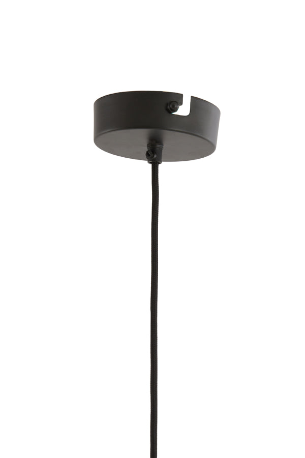 Hanging lamp 28x30 cm KALENGA beads dark brown