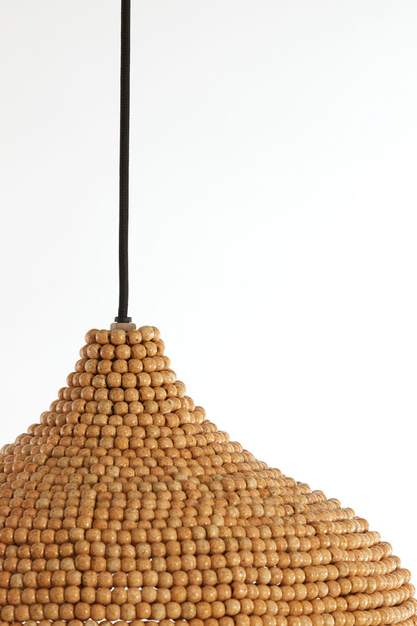 Hanging lamp 36x41 cm KALENGA beads natural