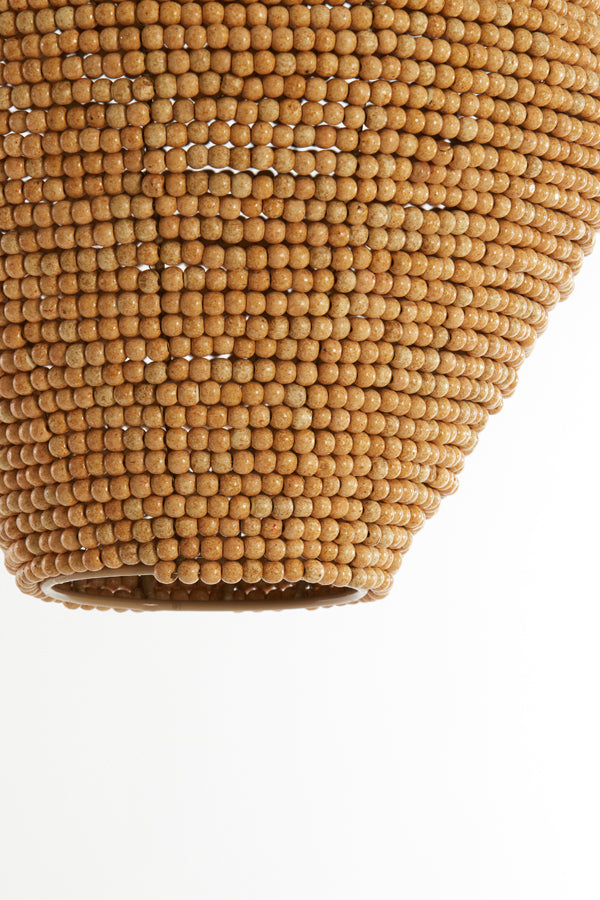 Hanging lamp 36x41 cm KALENGA beads natural