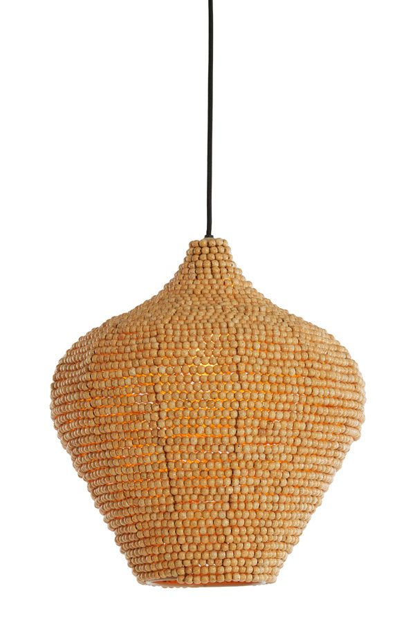 Hanging lamp 36x41 cm KALENGA beads natural