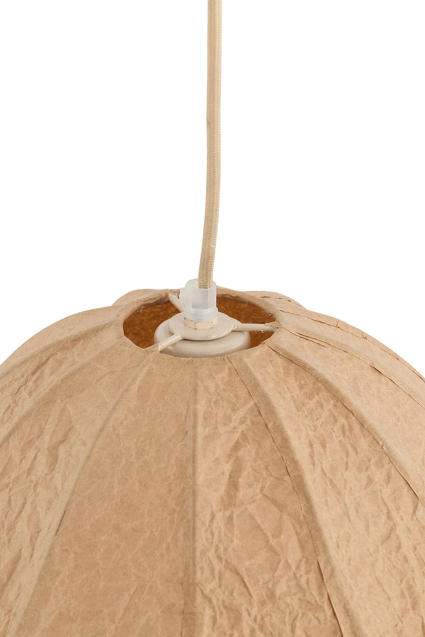 Hanging lamp 38x32 cm SUKAU kraft paper brown