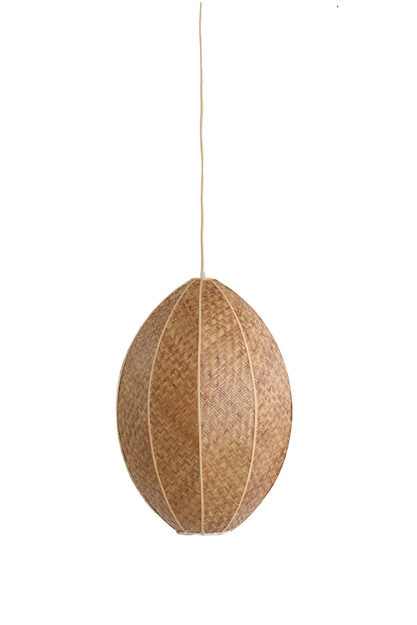Hanging lamp 28,5x38 cm MILATOS webbing brown