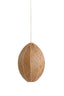 Hanging lamp 28,5x38 cm MILATOS webbing brown