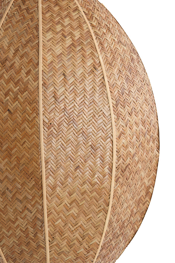 Hanging lamp 28,5x38 cm MILATOS webbing brown