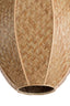 Hanging lamp 28,5x38 cm MILATOS webbing brown