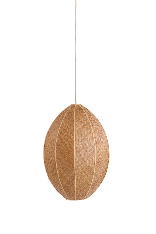 Hanging lamp 28,5x38 cm MILATOS webbing brown