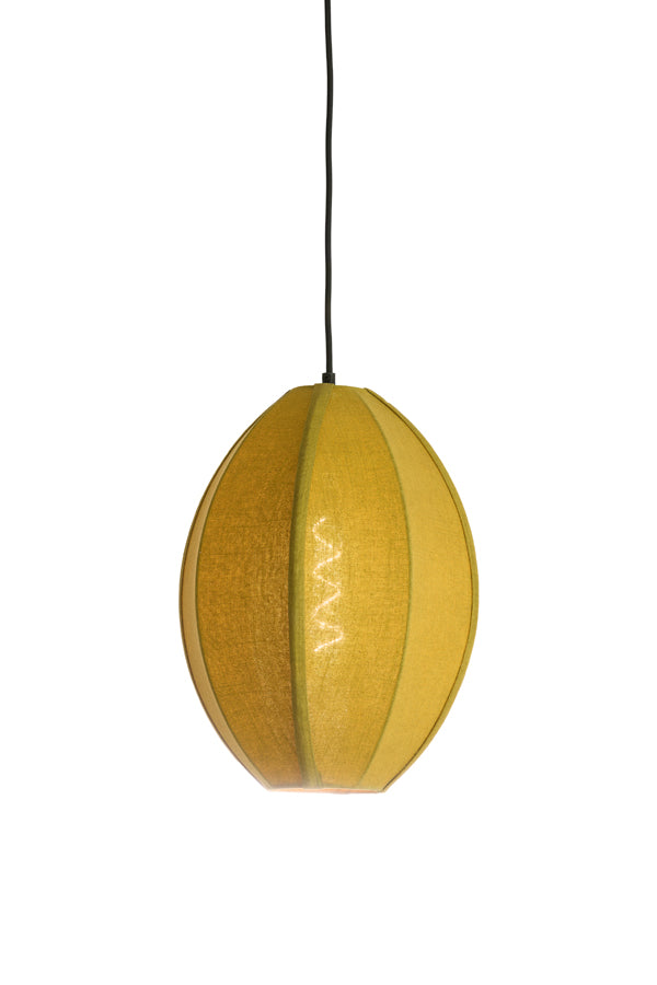 Hanging lamp 28,5x38 cm MILATOS jute olive green