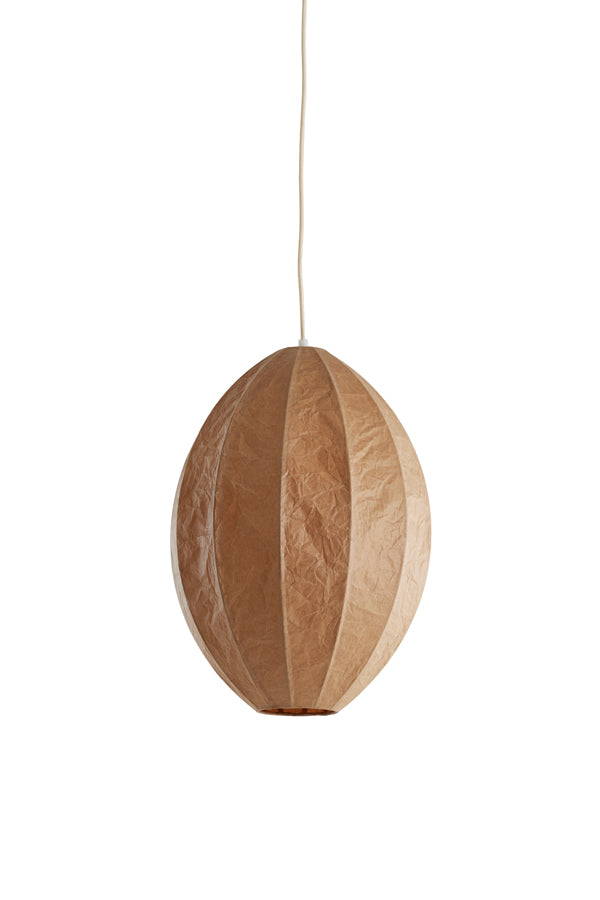 Hanging lamp 28,5x38 cm MILATOS kraft paper brown