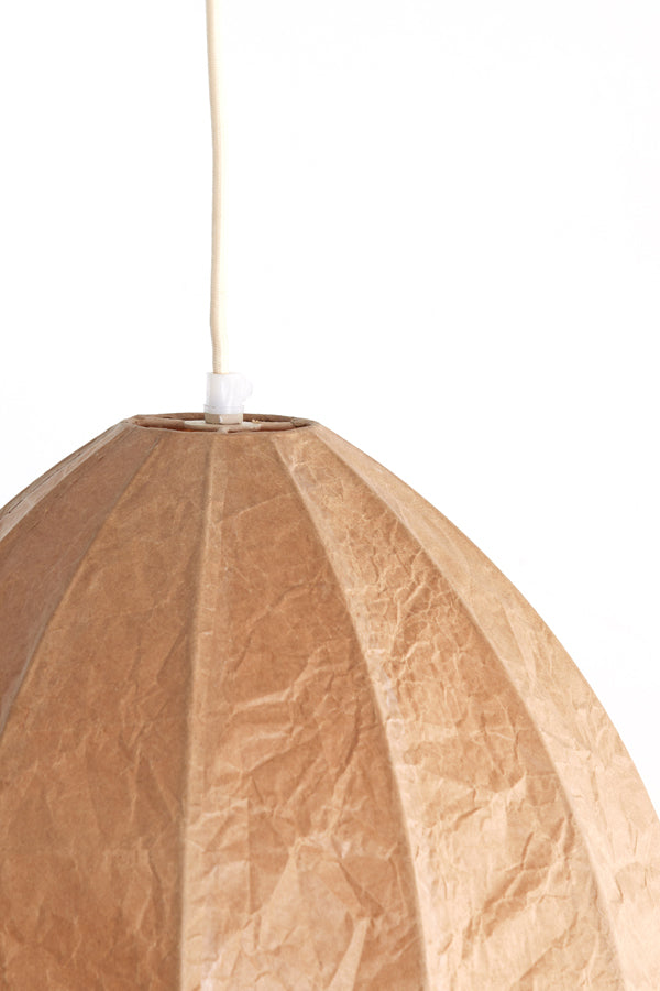 Hanging lamp 28,5x38 cm MILATOS kraft paper brown