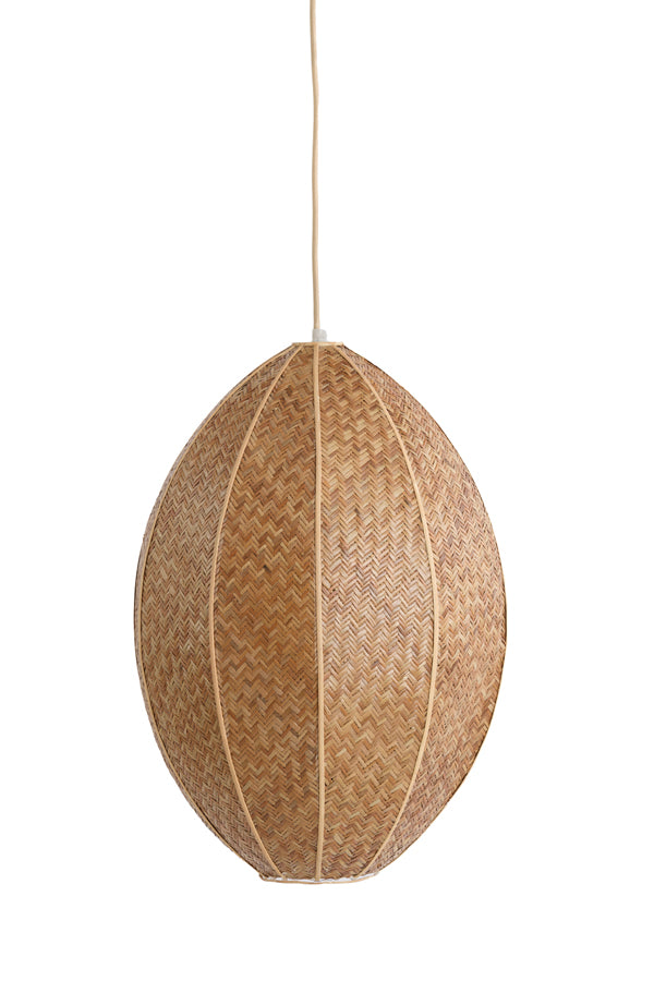 Hanging lamp 38x51 cm MILATOS webbing brown