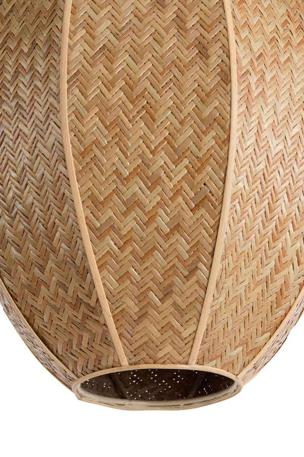 Hanging lamp 38x51 cm MILATOS webbing brown