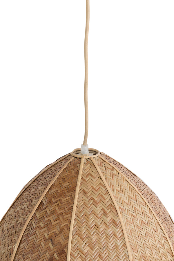 Hanging lamp 38x51 cm MILATOS webbing brown