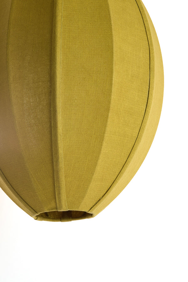 Hanging lamp 38x51 cm MILATOS jute olive green