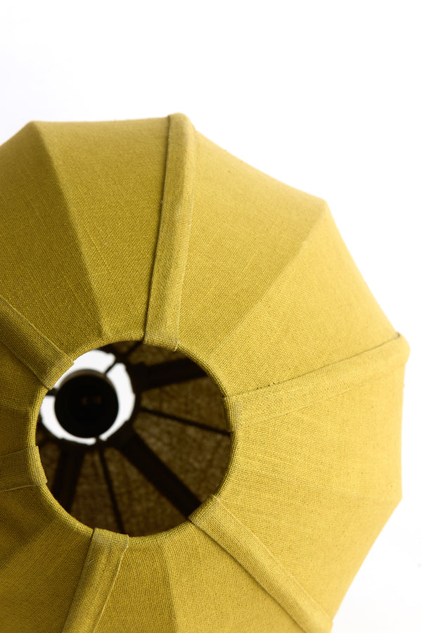 Hanging lamp 38x51 cm MILATOS jute olive green